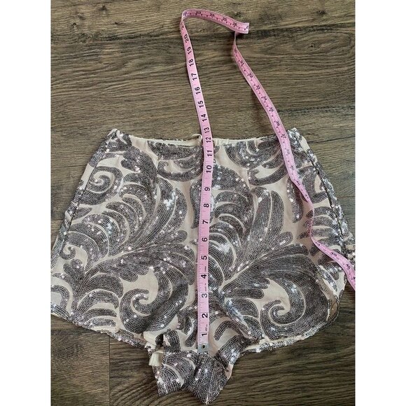Women Show Me Your Mumu Sequin Sawyer Disco Hot Pant sequin High Waist Shorts XS - Picture 10 of 12